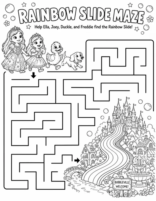 Rainbow Slide Activity Pack preview