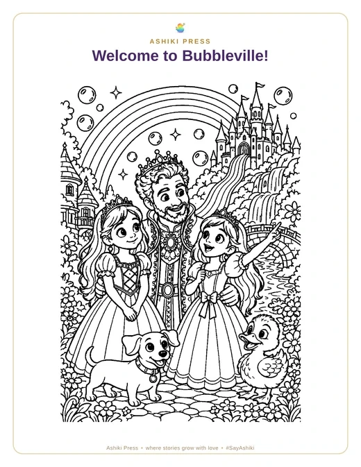 Rainbow Slide Coloring Pack preview
