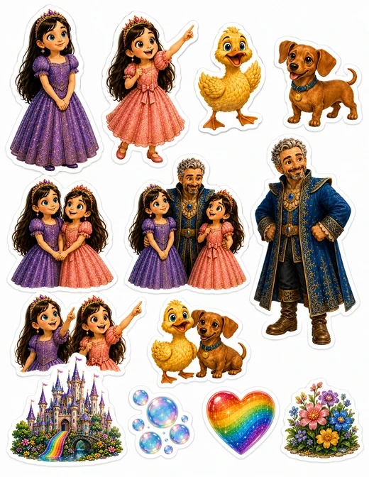 Rainbow Slide Sticker Sheets preview